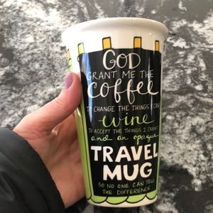 Novelty ceramic Travel Mug by Our Name Is Mud